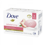 Dove White Peach & Rice Milk Rebalancing Beauty Bar – 3.75 oz (4 Bars)